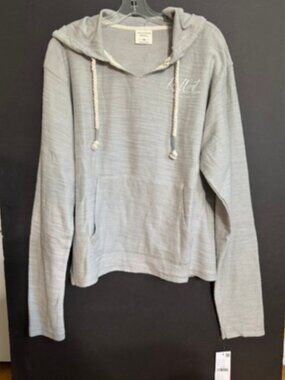 NWT Southern Spirit Key West Pullover Gray Cotton Hoodie - White Logo Sz XL